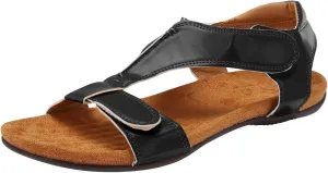 Summer Casual Sandals Women Flat Elastic Slip On Rhinestone Comfortable Walking Shoes Arch Support Orthopedic Open Toe Beach Flip Flops