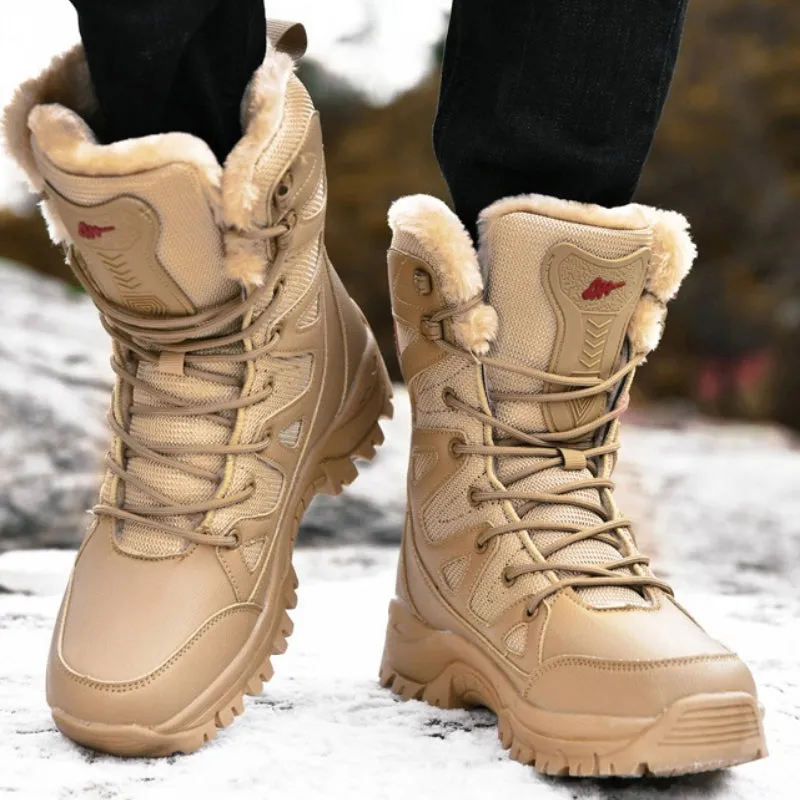 Super Warm Lace-up Plush Winter Snow Boots for Women