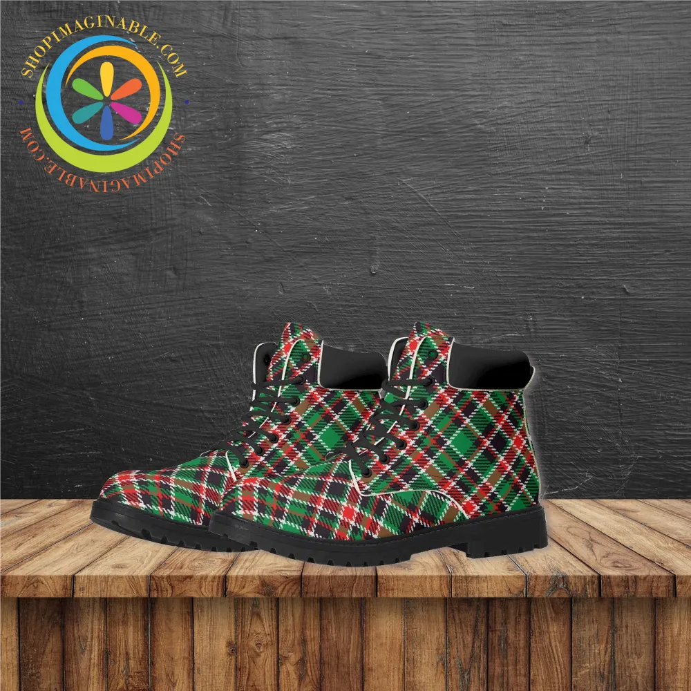 Tartan Plaid Ladies Boots