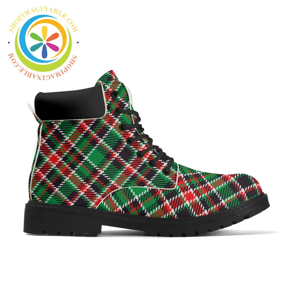 Tartan Plaid Ladies Boots