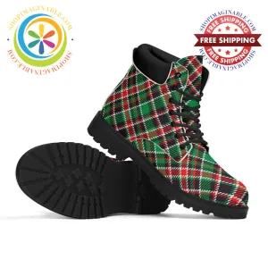 Tartan Plaid Ladies Boots