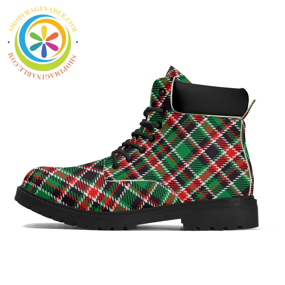 Tartan Plaid Ladies Boots