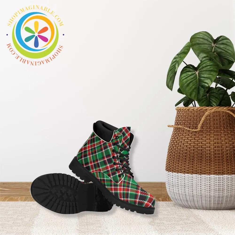 Tartan Plaid Ladies Boots