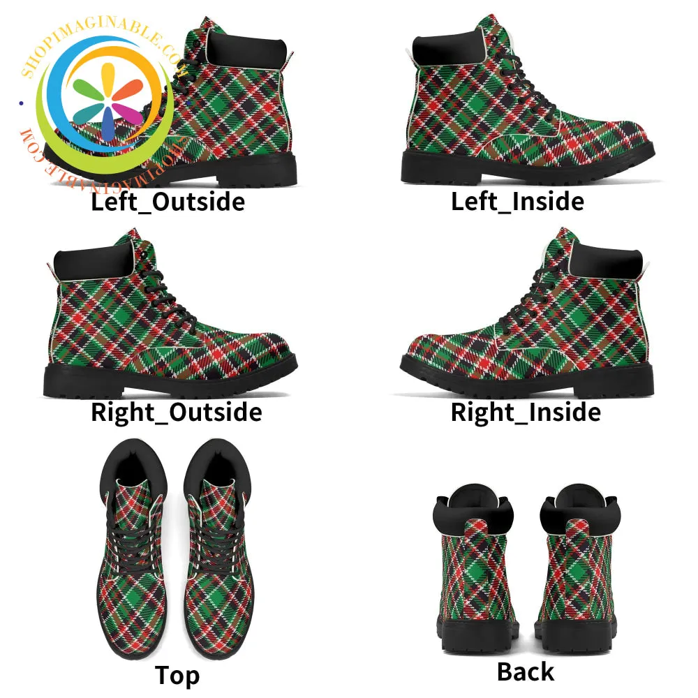 Tartan Plaid Ladies Boots