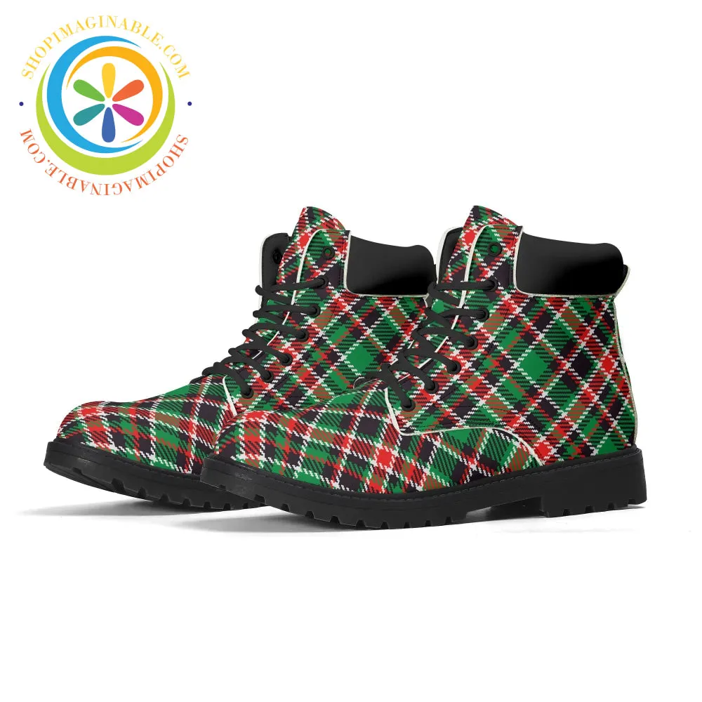 Tartan Plaid Ladies Boots
