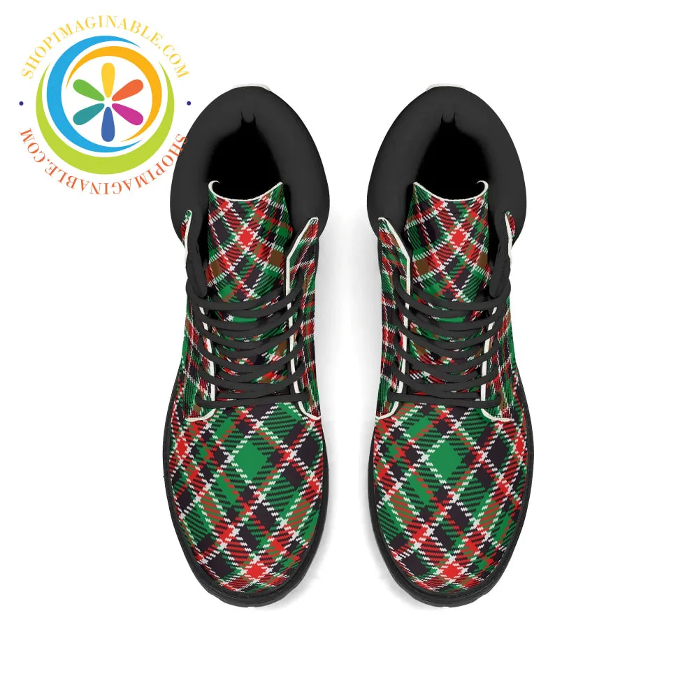 Tartan Plaid Ladies Boots
