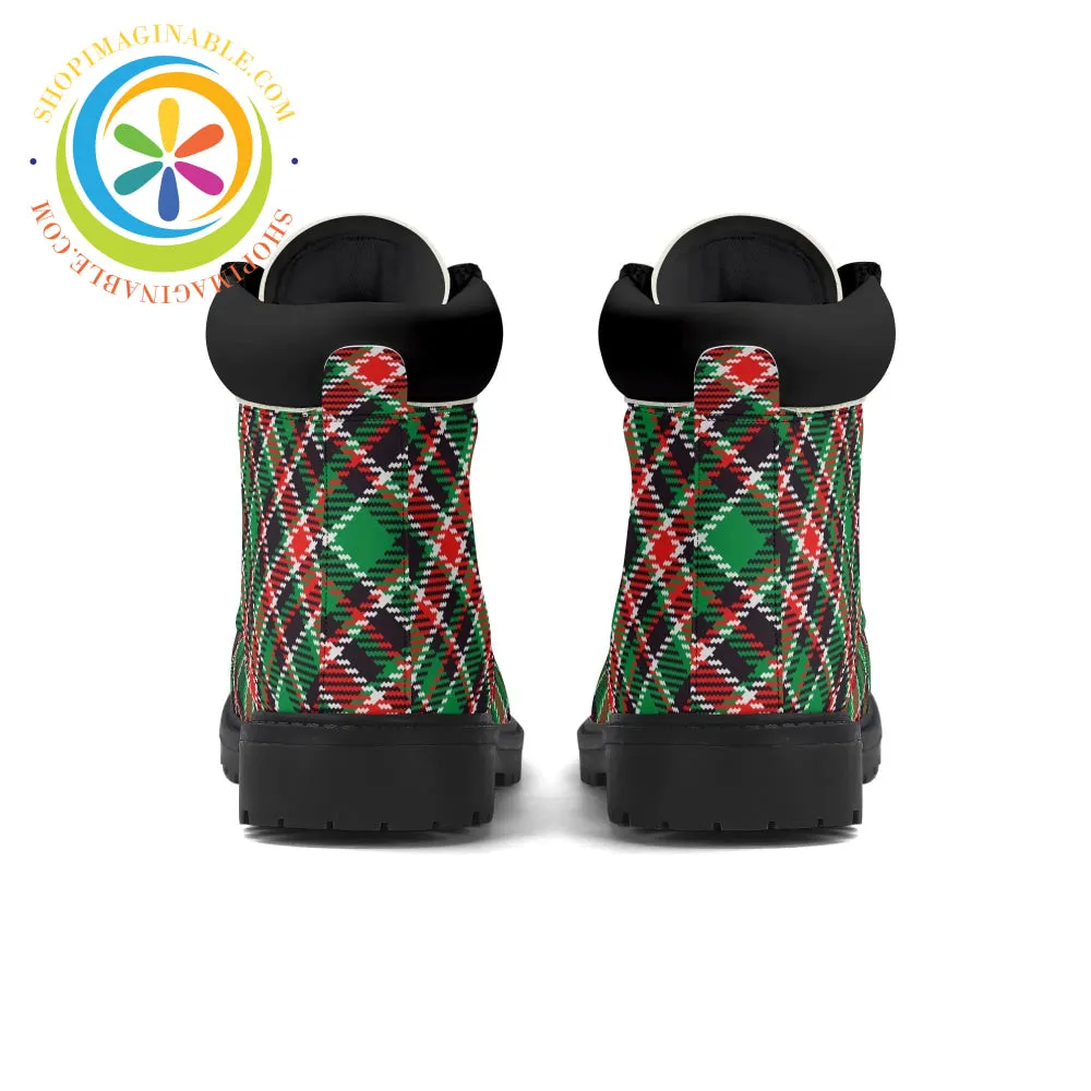 Tartan Plaid Ladies Boots