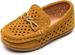 Toddler Boys Girls Loafer Shoes Soft Slip On Boat Dress Flat School Uniform Walking Shoes