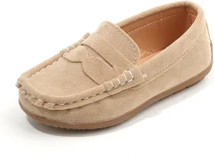 Toddler Boys Girls Loafer Shoes Soft Slip On Boat Dress Flat School Uniform Walking Shoes