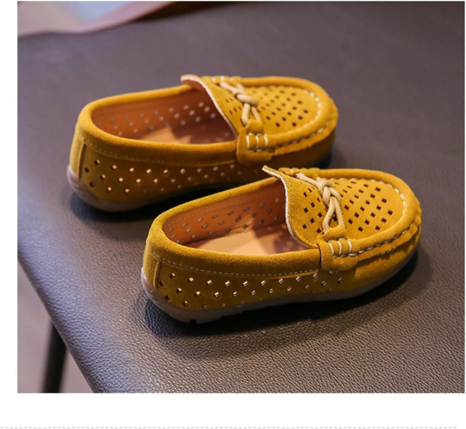 Toddler Boys Girls Loafer Shoes Soft Slip On Boat Dress Flat School Uniform Walking Shoes