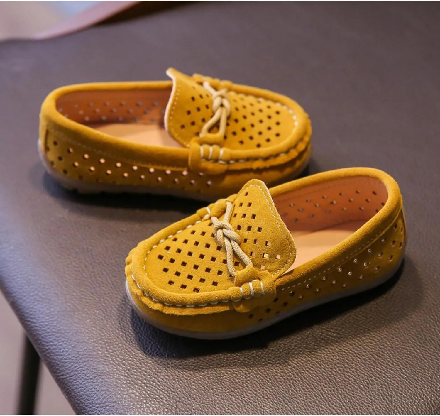 Toddler Boys Girls Loafer Shoes Soft Slip On Boat Dress Flat School Uniform Walking Shoes