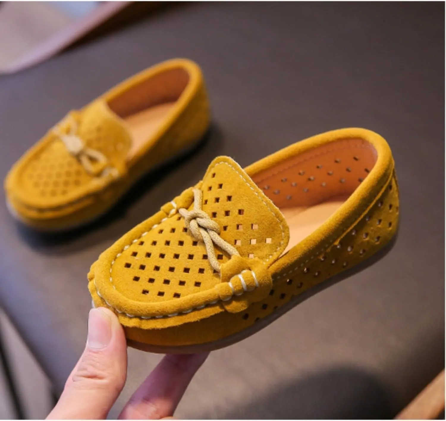 Toddler Boys Girls Loafer Shoes Soft Slip On Boat Dress Flat School Uniform Walking Shoes