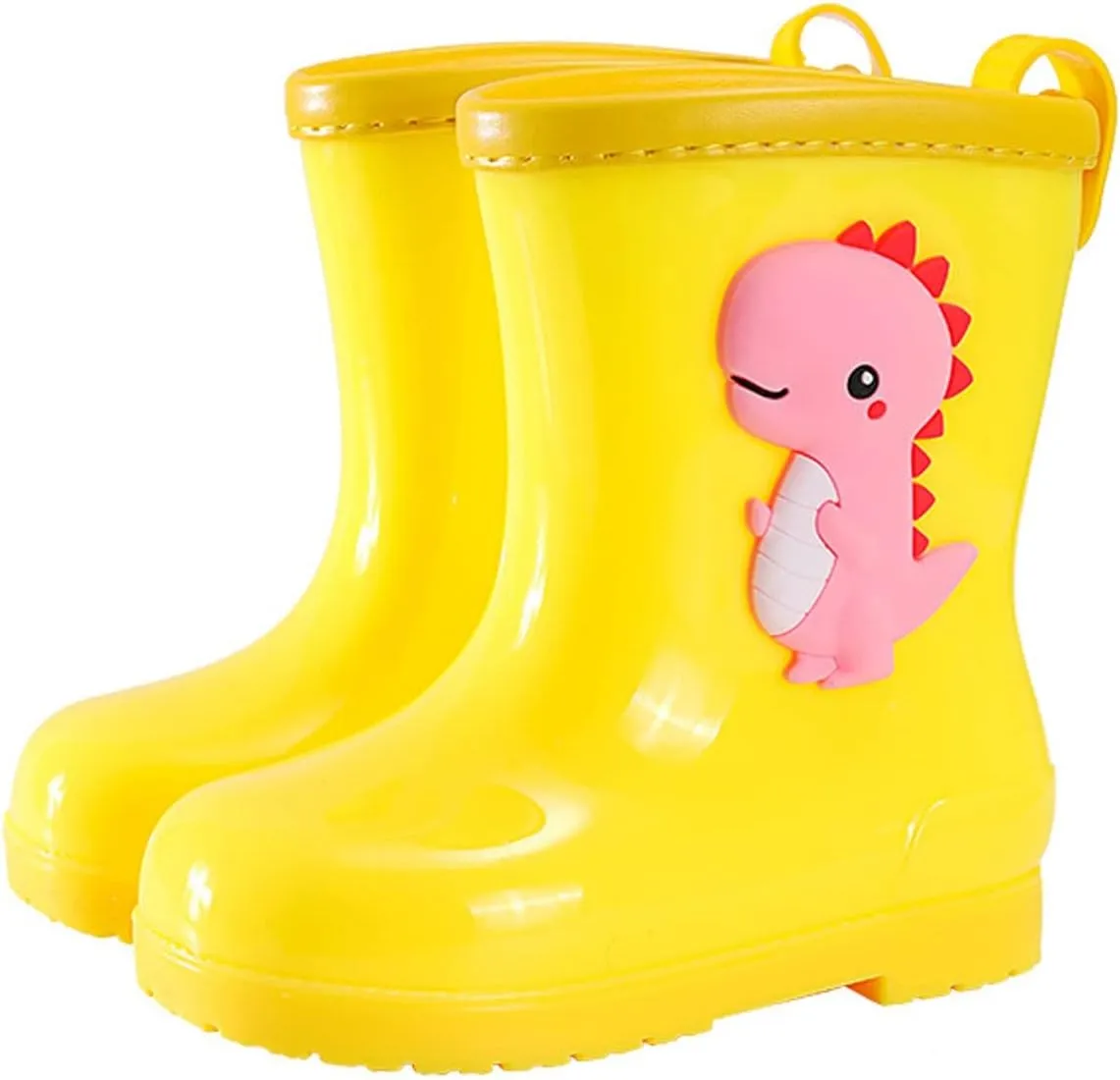 Toddler Dinosaur Rain Boots Little Boys Girls Water Boots Kids' Rainboots Rubber Waterproof Non Slip Rain Boots