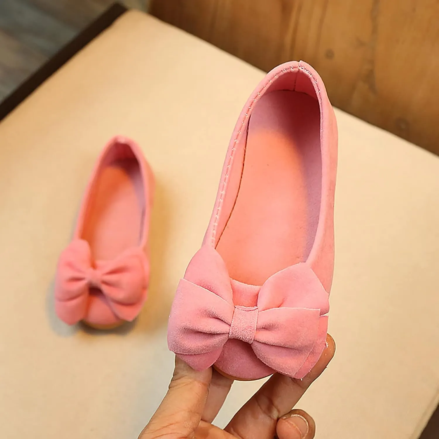 Toddler Girl Dress Shoes,Baby Girl Soft Dance Shoes Student Princess Kid Children Bowknot Baby Kawaii Shoes 7-12 Years
