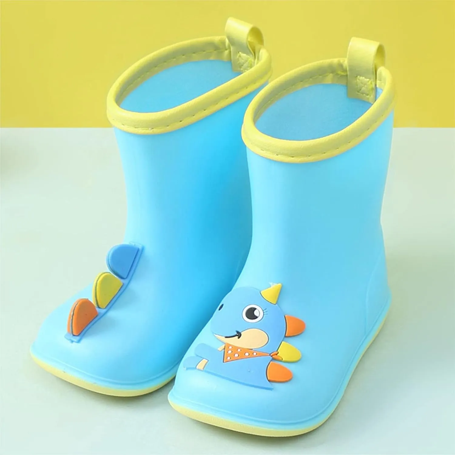 Toddler Kids Cartoon Animal Print Rain Boots Baby Water Shoes EVA Soft Outdoor Kids Rain Boots for Boys Girls