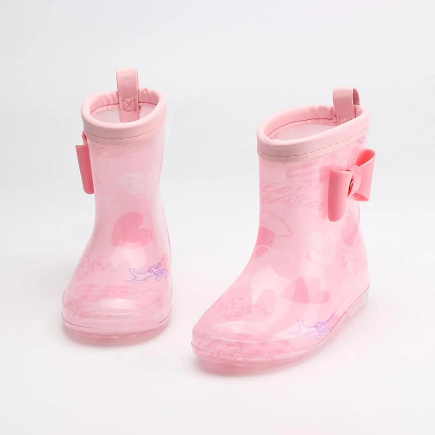 Toddler Kids Rain Boots Cartoon Star Boys Girls PVC Rain Boots Non Slip Outdoor Fashion Casual Shoes Fashion Kids Shoes