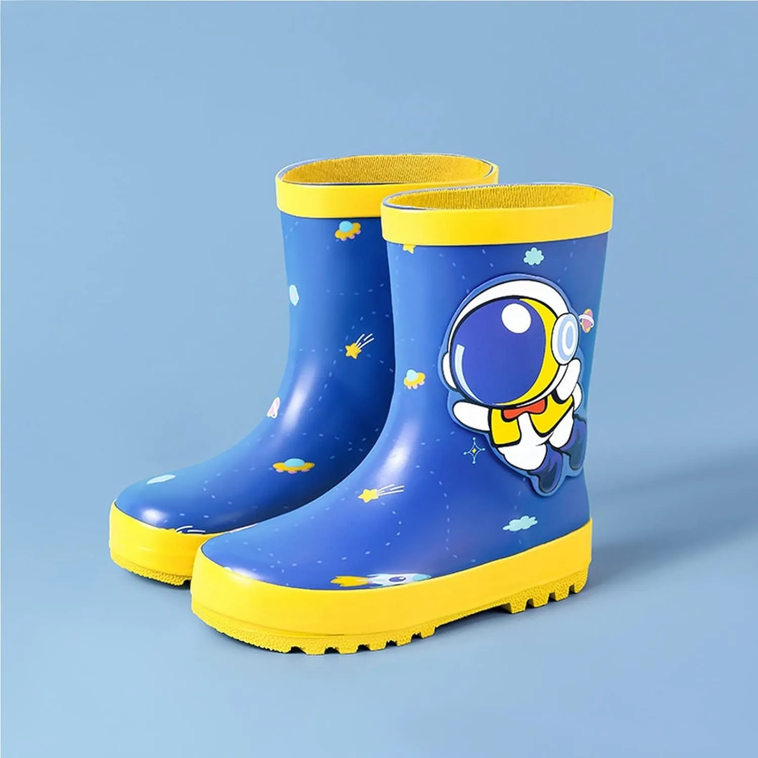 Toddler Kids Rain Boots Shoes Boys Girls Water Shoes Baby Cartoon Dinosaur Print Summer Fall Rain Boots Toddler Booties