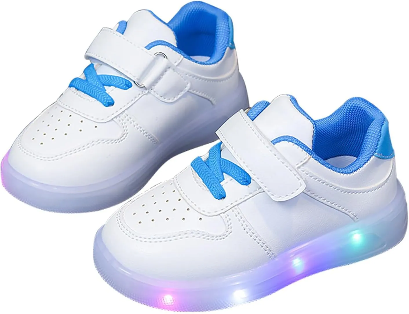 Toddler No Lace Glitter Sneakers Flat Non Slip Sole Rubber Lightweight Sport Shoes Baby Boys Girls First Walking Shoes