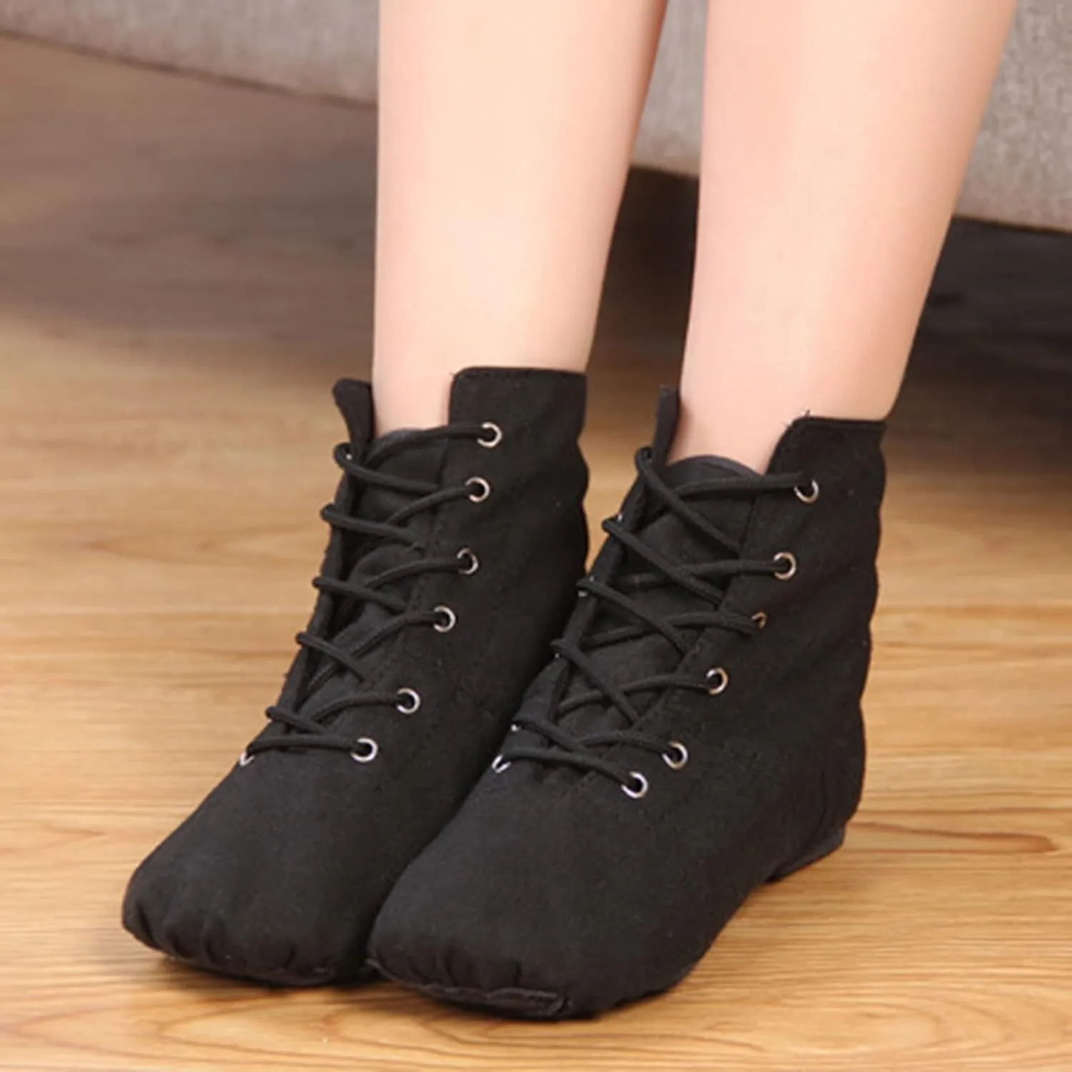 Toddler Sneakers Size 9 Canvas Black Tie Sport Shoes Baby Girls Boys Yoga Dance Shoes Childrens Cozy High Top Booties