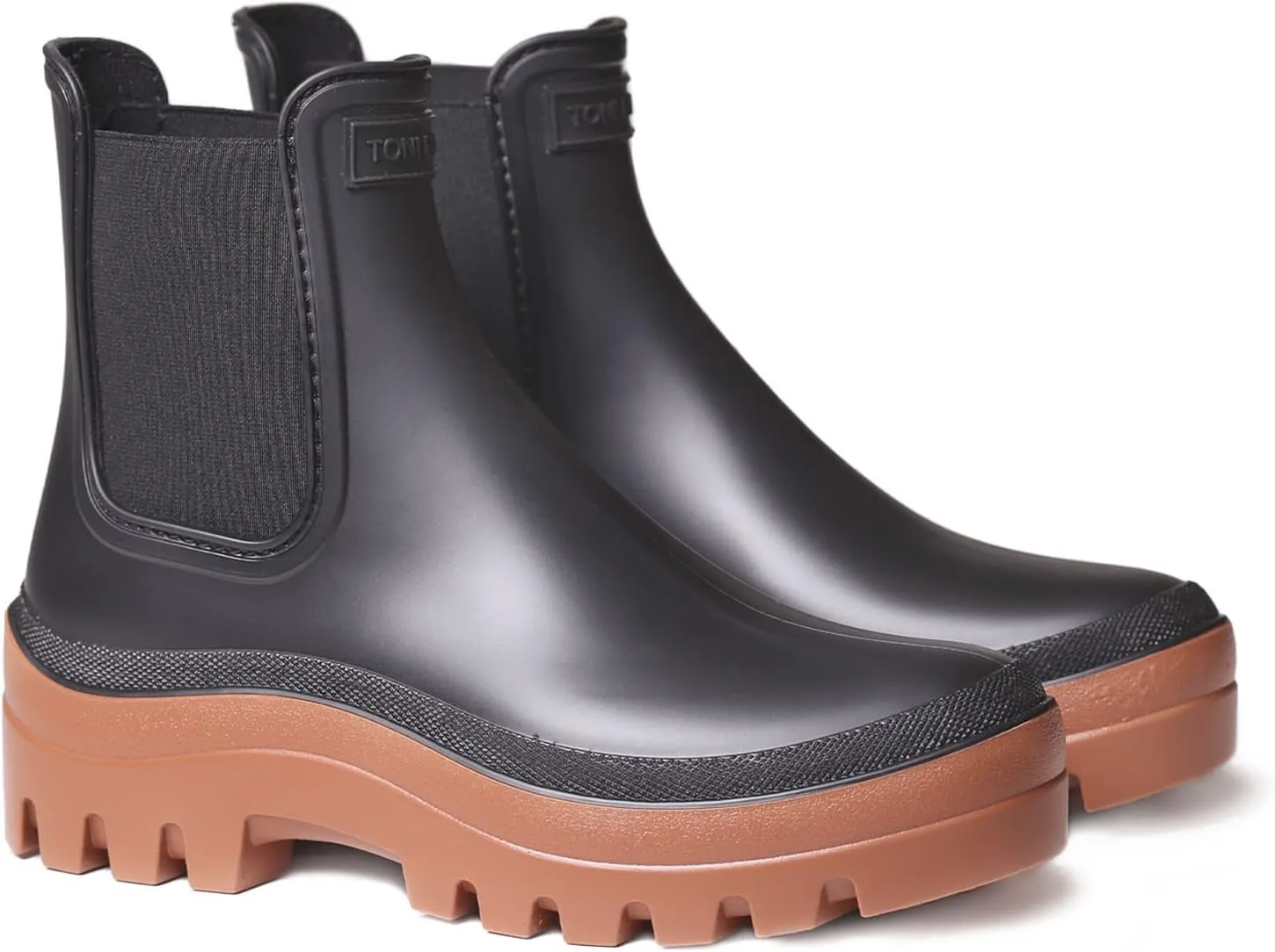 TONI PONS Women's Wellington Boots with Waterproof Sole Non-Slip Rain Boots Chelsea Booties