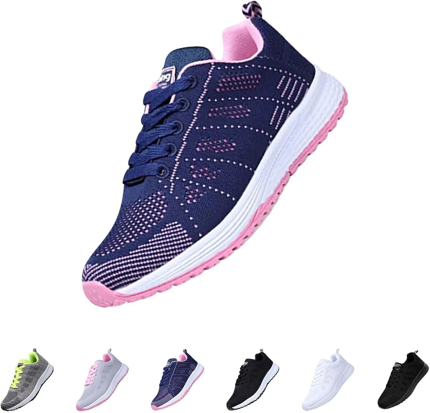Woman Tennis Shoes Fashion Breathable Mesh Sneakers Comfortable Business Casual Summer Walking Running Athletic Shoes