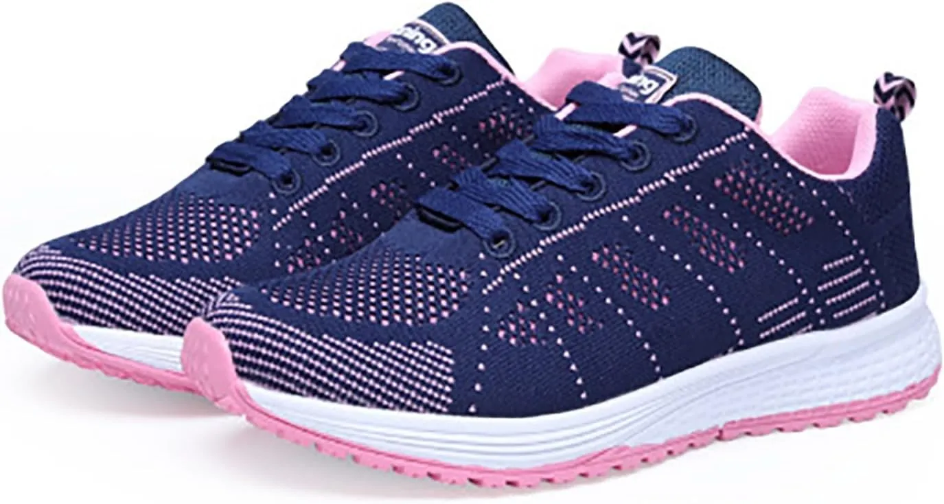 Woman Tennis Shoes Fashion Breathable Mesh Sneakers Comfortable Business Casual Summer Walking Running Athletic Shoes