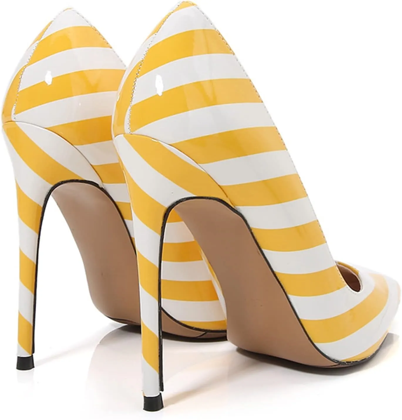 Women Zebra Print Pumps Sexy Pointed Toe High Heel 4.7 Inch/12Cm Party Stiletto Heels Shoes Comfort Dress Slip on Shoes