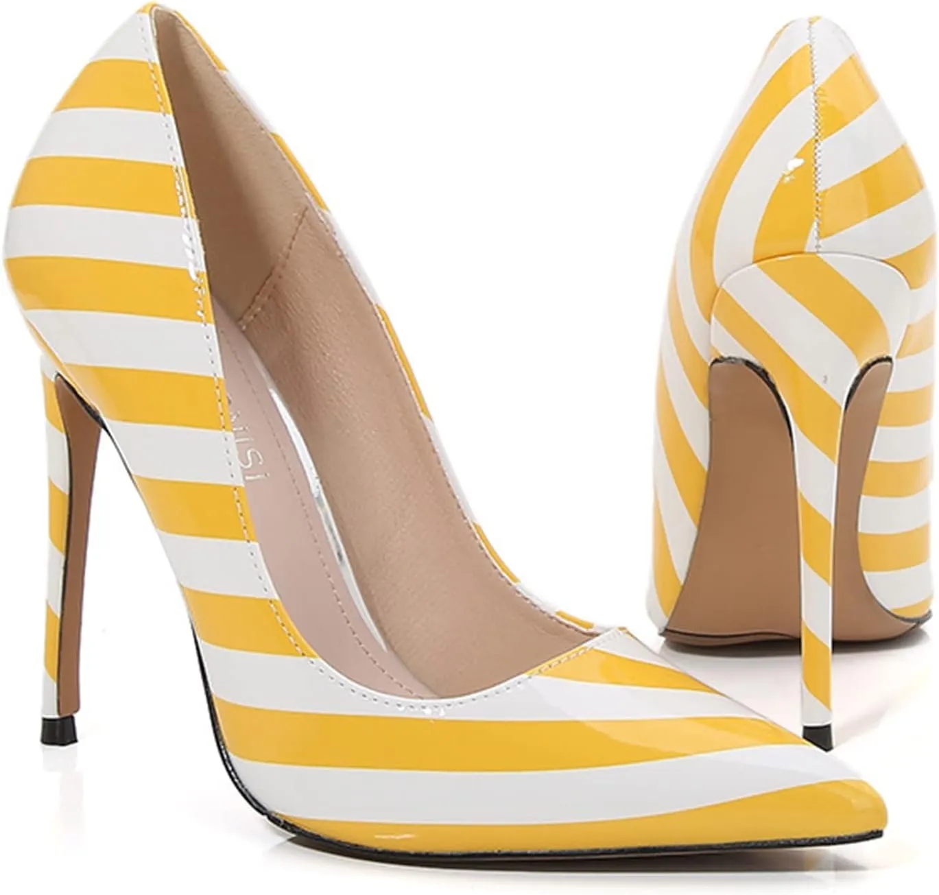 Women Zebra Print Pumps Sexy Pointed Toe High Heel 4.7 Inch/12Cm Party Stiletto Heels Shoes Comfort Dress Slip on Shoes