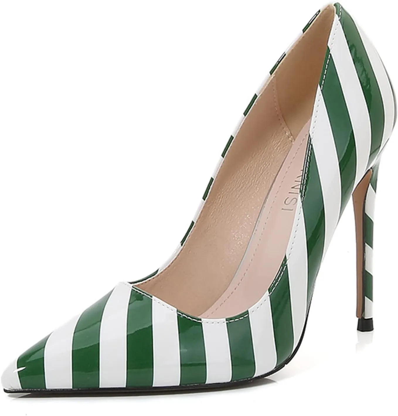 Women Zebra Print Pumps Sexy Pointed Toe High Heel 4.7 Inch/12Cm Party Stiletto Heels Shoes Comfort Dress Slip on Shoes