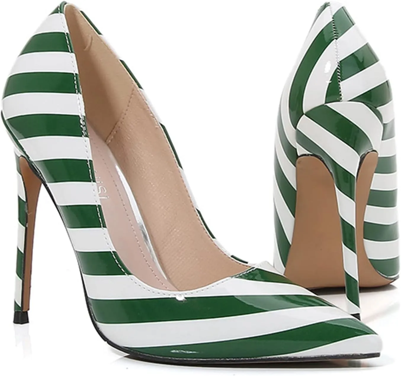Women Zebra Print Pumps Sexy Pointed Toe High Heel 4.7 Inch/12Cm Party Stiletto Heels Shoes Comfort Dress Slip on Shoes
