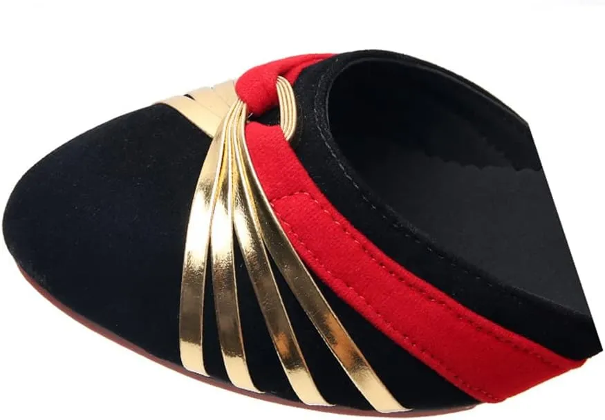 Women's Ankle Strap Sandal Latin Dance Shoes Closed Toe Sandals Evening Heels