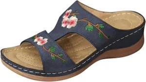 Womens Dressy Rhinestone Sandals Low Heel Elastic Strap Summer Casual Shoes Comfortable Beach Walking Slides Open Toe Platform Orthopedic Shoes for Women