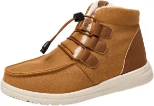 Womens Hiking Boots Waterproof Boots Lightweight Lace Up Boots Winter Work Boots for Women Teens Winter Boots
