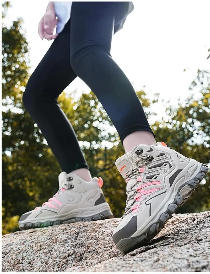 Women's Hiking Shoes, Outdoor Hiking Boots, Breathable Mesh Lining, TPR Outsole, EVA Insole