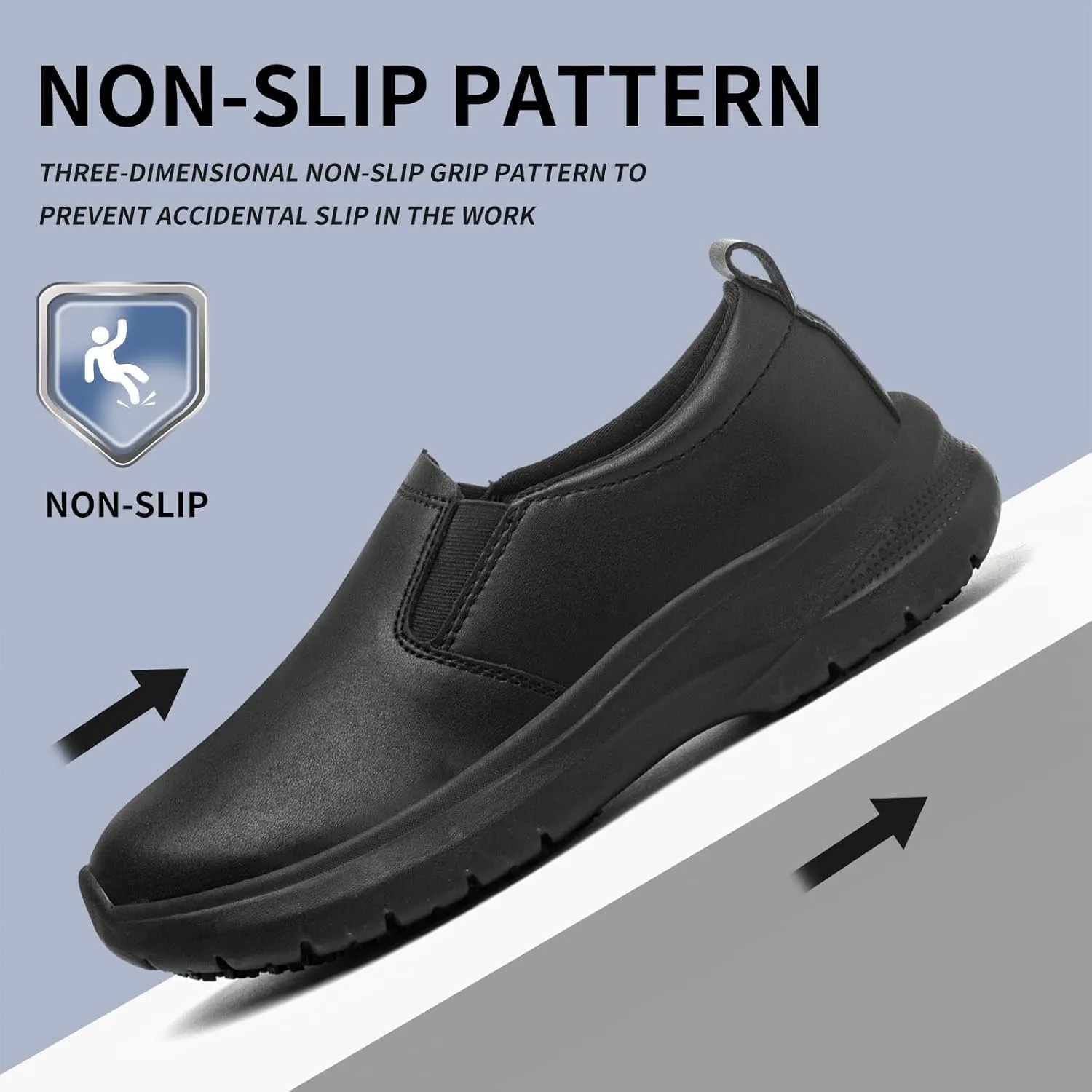 Women's Non-Slip Work Shoes Suitable for Catering Staff, Crew, Medical Staff, Waterproof, Lightweight and Comfortable