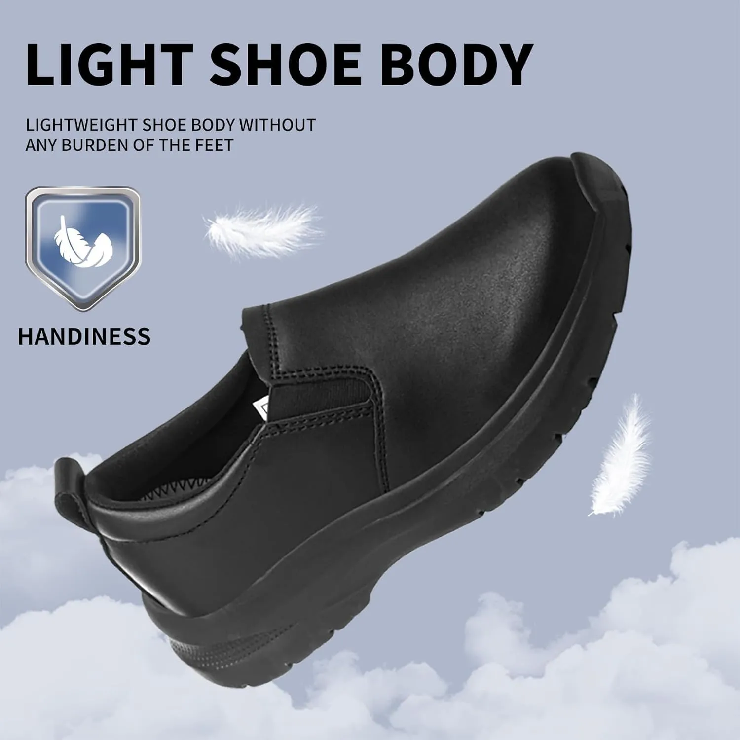 Women's Non-Slip Work Shoes Suitable for Catering Staff, Crew, Medical Staff, Waterproof, Lightweight and Comfortable