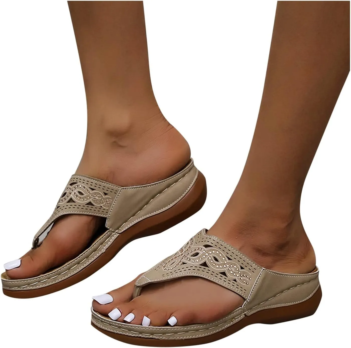 Womens Orthopedic Sandals With Arch Support Summer Casual Flip Flops Adjustable Buckle Beach Walking Shoes Breathable Mesh Quick Dry Sport Sandals Orthopedic Shoes for Women