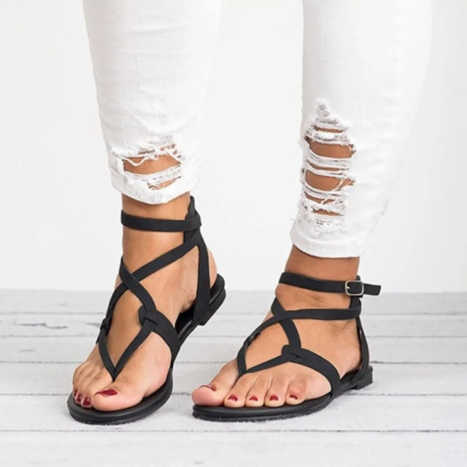 Womens Platform Wedge Sandals With Arch Support Lightweight Foam Slides Adjustable Buckle Summer Beach Casual Comfortable Walking Shoes Orthopedic Shoes for Women