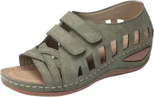 Womens Recovery Sandals Orthopedic with Arch Support Comfortable Walking Shoes Adjustable Thick Cushion Summer Beach Casual Outdoor Plantar Fasciitis Relief