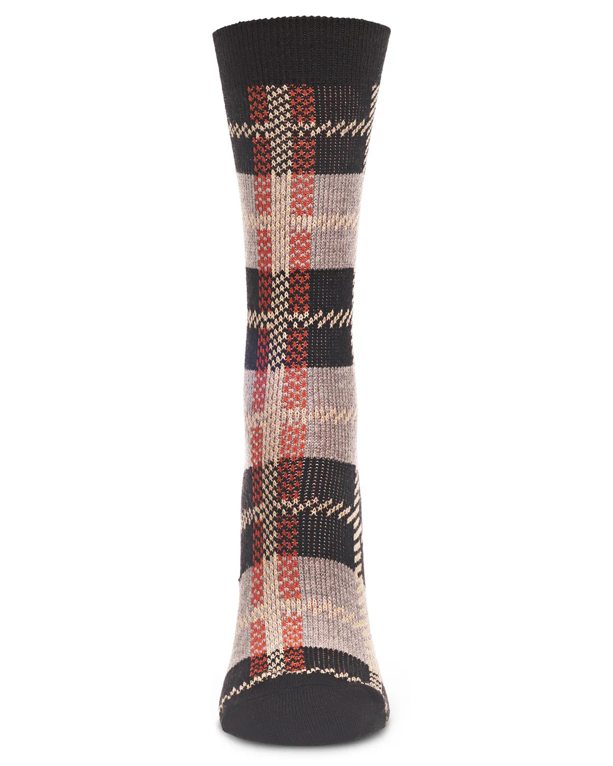 Women's Retro Vintage Plaid Crew Socks
