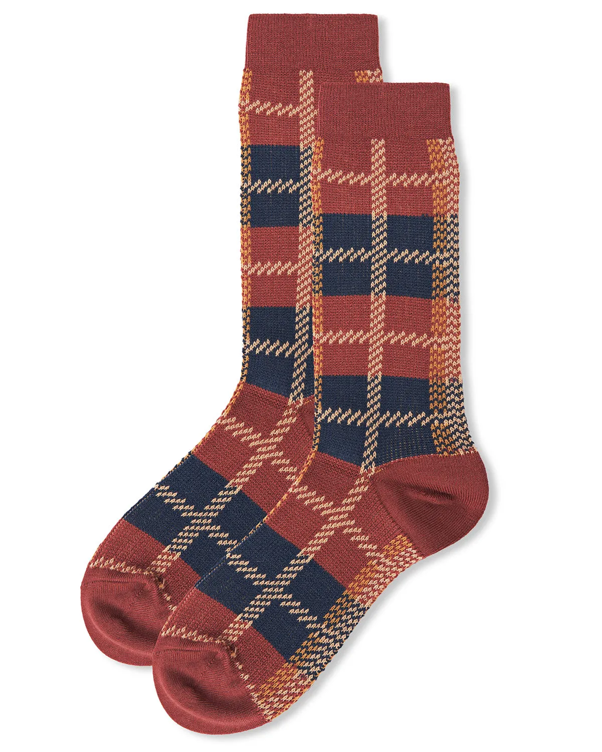 Women's Retro Vintage Plaid Crew Socks