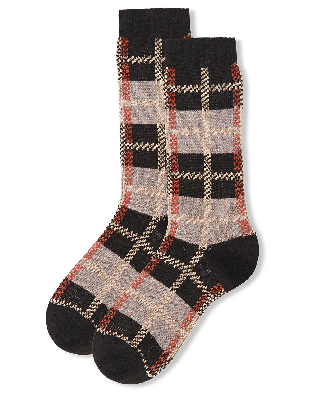 Women's Retro Vintage Plaid Crew Socks