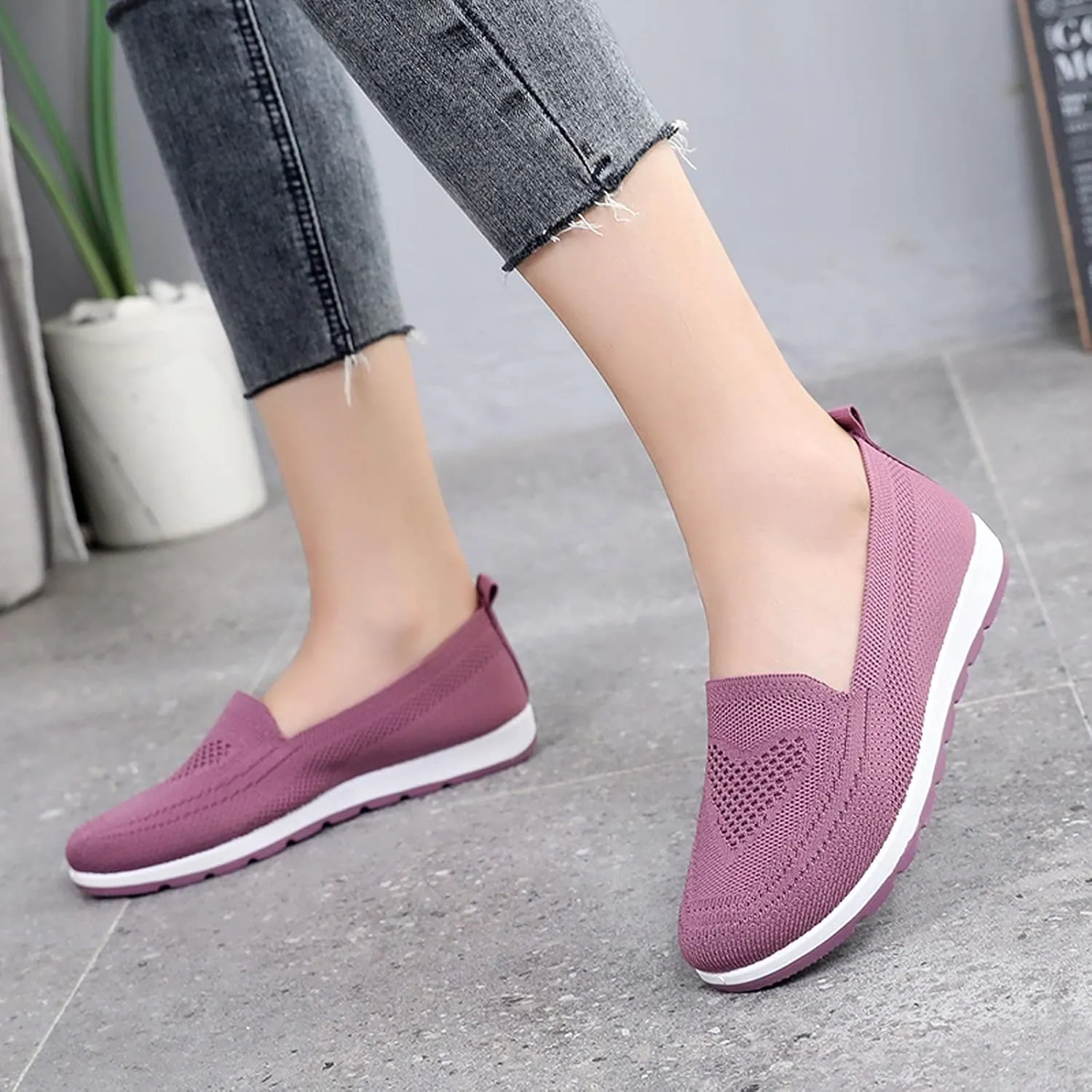 Womens Shoes 7.5 Wide Width Sneakers Slip On Sneakers Women Arch Support Wide Shoes for Women Sneakers Womens Light Weight Walking Sneakers Size 10 Wide Zapatos Das Ortop??Dicos para Mujeres