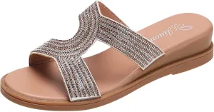 Womens Spring Dressy Slide Sandals Memory Foam Breathable Comfortable Summer Beach Fashion Lightweight Casual Outdoor Flip Flops With Arch Support Orthopedic Shoes for Women