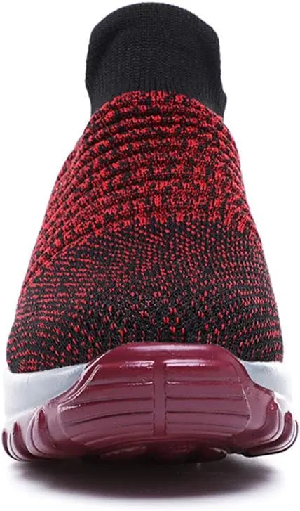 Women's Walking Shoes Breathable Mesh Sneakers Slip On Lightweight Work Shoes Knit Nurse Shoes Air Cushion Gym Modern Dance Shoes