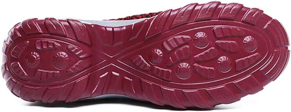 Women's Walking Shoes Breathable Mesh Sneakers Slip On Lightweight Work Shoes Knit Nurse Shoes Air Cushion Gym Modern Dance Shoes