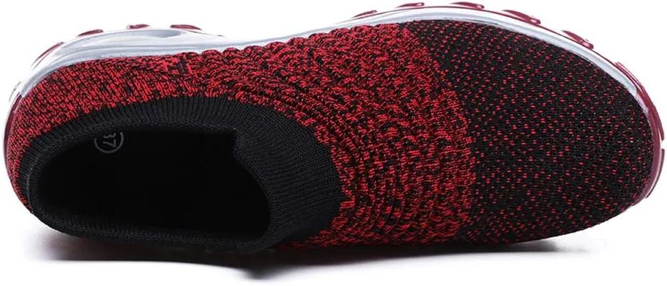 Women's Walking Shoes Breathable Mesh Sneakers Slip On Lightweight Work Shoes Knit Nurse Shoes Air Cushion Gym Modern Dance Shoes