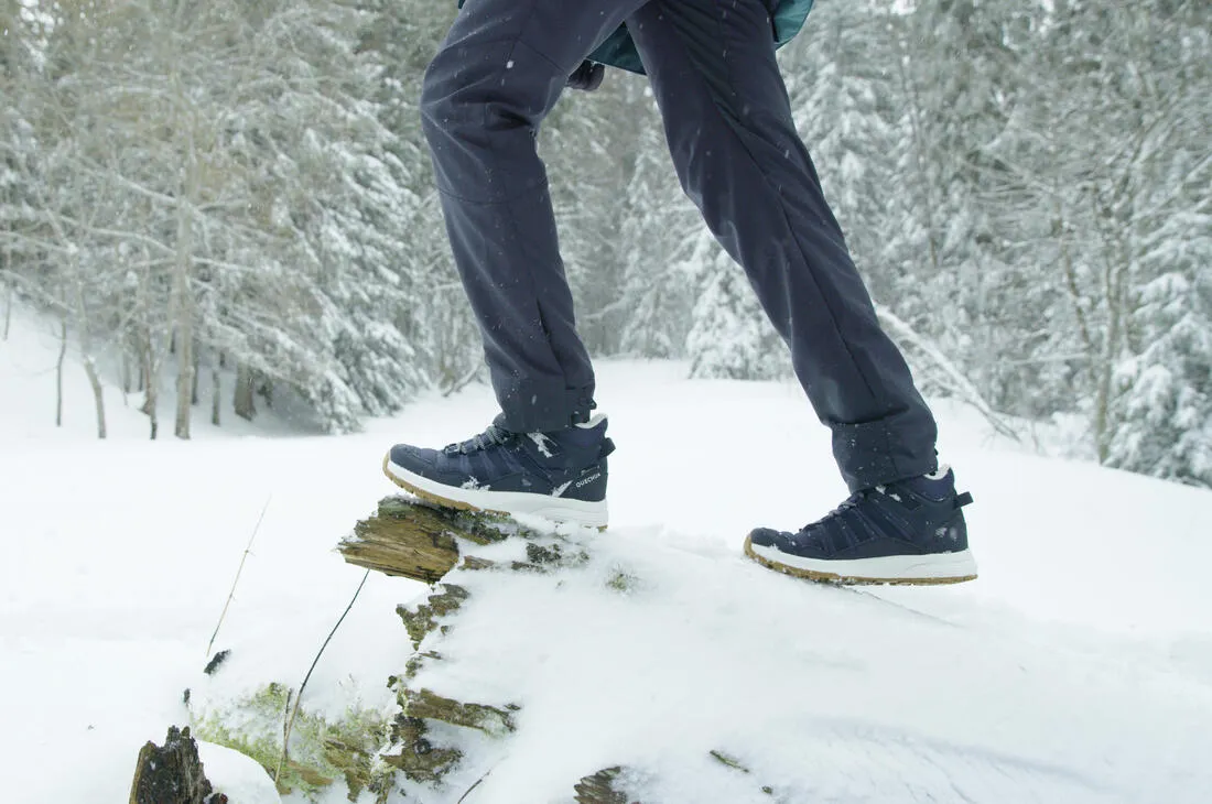 Women's Warm and Waterproof Hiking Boots - SH100 X-WARM Mid