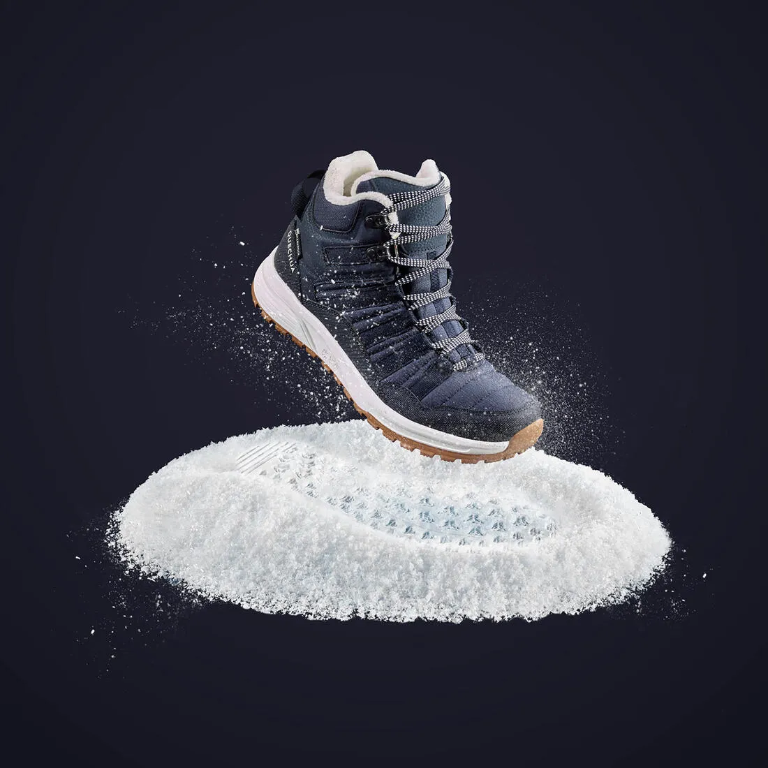 Women's Warm and Waterproof Hiking Boots - SH100 X-WARM Mid