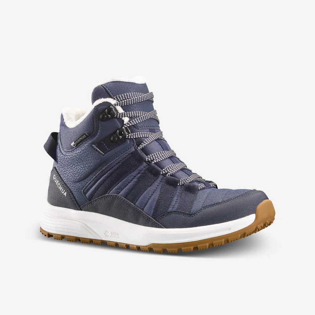 Women's Warm and Waterproof Hiking Boots - SH100 X-WARM Mid